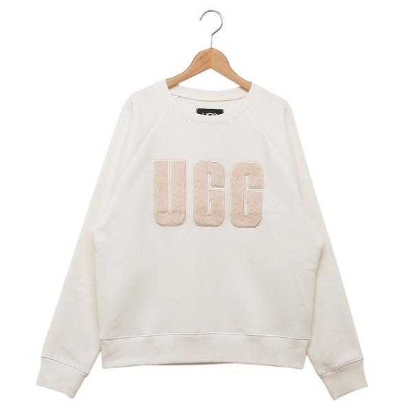 UGG ブラック スウェット トレーナー UGG Australia (アグオーストラリア) 裏起毛 ファーロゴ クルー