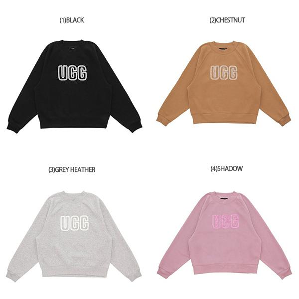 UGG（アグ） スウェット ロゴ クルーネック スウェット ブラック