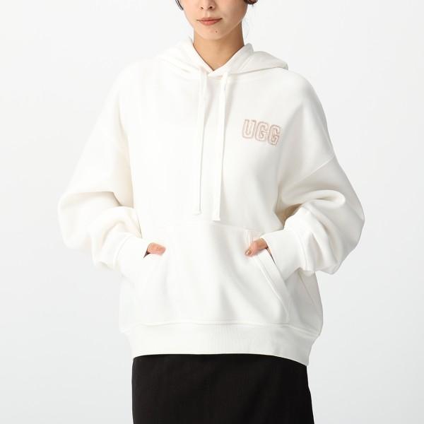 UGG LOGO HOODIE パーカーホワイト UGG（アグ） パーカー フーディー ロゴ フーディ UGG LOGO HOODIE