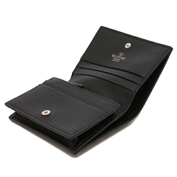 VALENTINO GARAVANI ヴァレンティノ 二つ折り財布 ロックスタッズ ミニ 