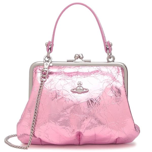 ヴィヴィアンウエストウッド ショルダーバッグ ハンドバッグ グラニー がま口 ピンク レディース VIVIENNE WESTWOOD 4B010007W L00A7 G404