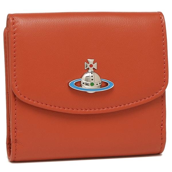 ヴィヴィアンウエストウッド 5 25 二つ折り財布 レディース Vivienne 財布 23 59まで Vi og ブランドショップaxes P10 還元 折財布 Westwood F401 オレンジ