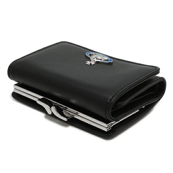 ★vivienne westwood★NAPPA オーブロゴ 折りたたみ財布 EMBOSSED NAPPA 口金三つ折り財布(グリーン)（レディース