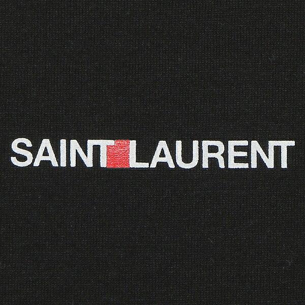 サンローランパリ Ｔシャツ トップス ロゴ ブラック メンズ SAINT LAURENT PARIS 464572 YB2DQ 1000｜axes｜11