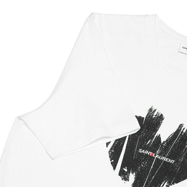 SAINT LAURENT サンローランパリ トップス Tシャツ ロゴ ハート SAINT LAURENT サンローランパリ トップス Tシャツ ロゴ ハート