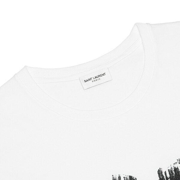 SAINT LAURENT サンローランパリ トップス Tシャツ ロゴ ハート SAINT LAURENT サンローランパリ トップス Tシャツ ロゴ ハート