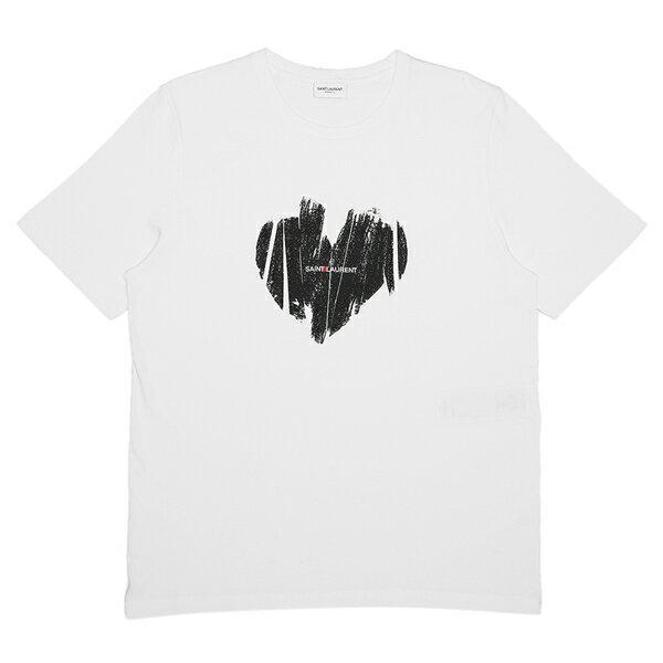 SAINT LAURENT サンローランパリ トップス Tシャツ ロゴ ハート SAINT LAURENT サンローランパリ トップス Tシャツ ロゴ ハート