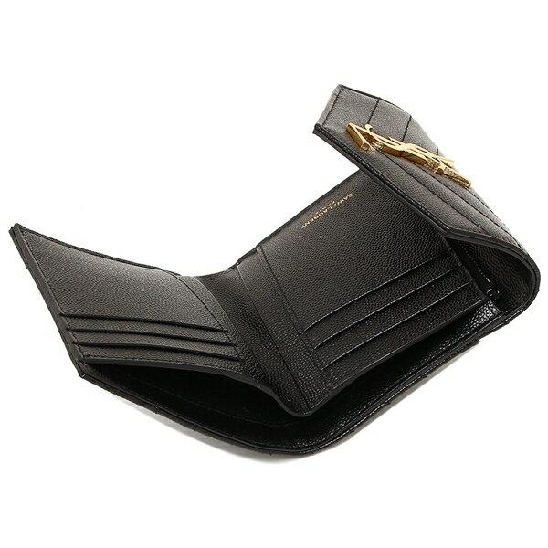SAINT LAURENT ベージュ 三つ折り財布 Saint Laurent サンローラン 三つ折り財布 財布 レディース モノグラム