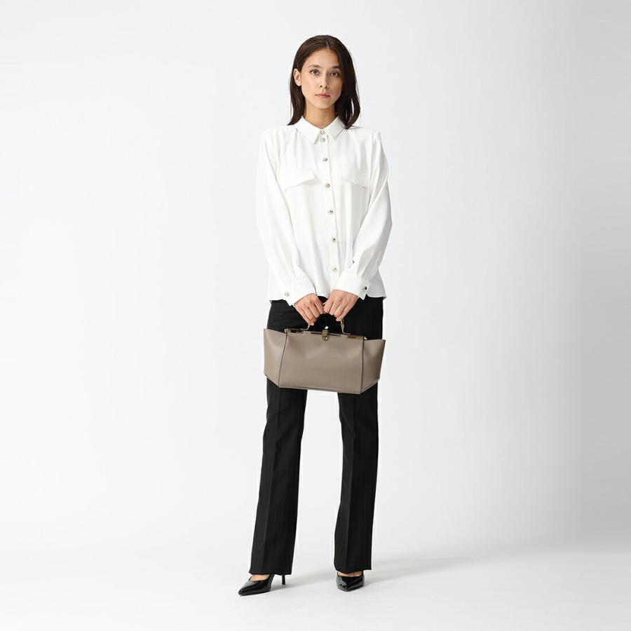 ザンケッティ ハンドバッグ 3WAY ブラック レディース ZANCHETTI 24AM 718 010 AMLETO 24 NERO ストラップ付きの画像