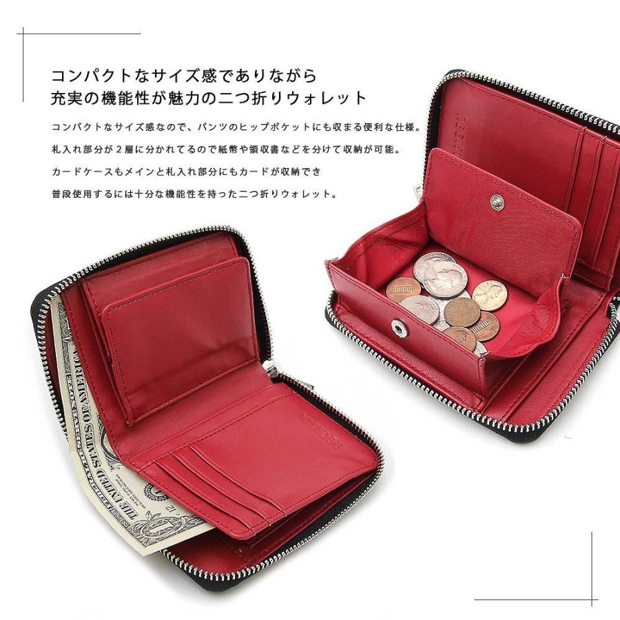 二つ折り財布 財布 小銭入れ 札入れ カード入れ ウォレット サイフ さいふ メンズ シンプル プレゼント ギフト オシャレ ラウンドファスナー 571 Men Axia Mall 通販 Yahoo ショッピング