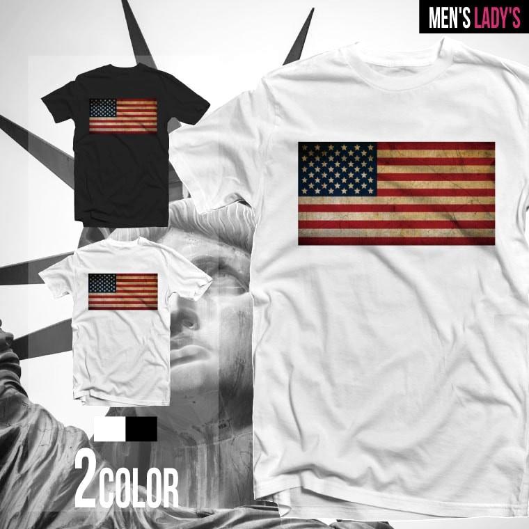Tシャツ メンズ 半袖 おしゃれ レディース ブラック ホワイト Usa アメリカ 国旗 ニューヨーク ロサンゼルス ファッション かわいい T 123 Axia Mall 通販 Yahoo ショッピング