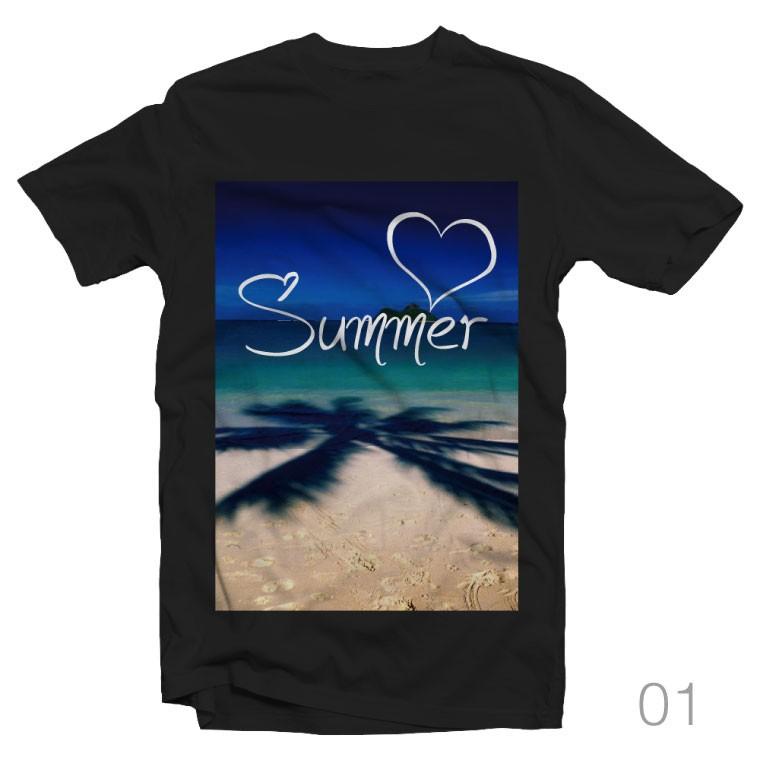 Tシャツ メンズ 半袖 おしゃれ レディース ブラック ホワイト Summer 夏 デザイン ハワイアン 風景 景色 オリジナル かわいい 癒し バカンス T 159 Axia Mall 通販 Yahoo ショッピング