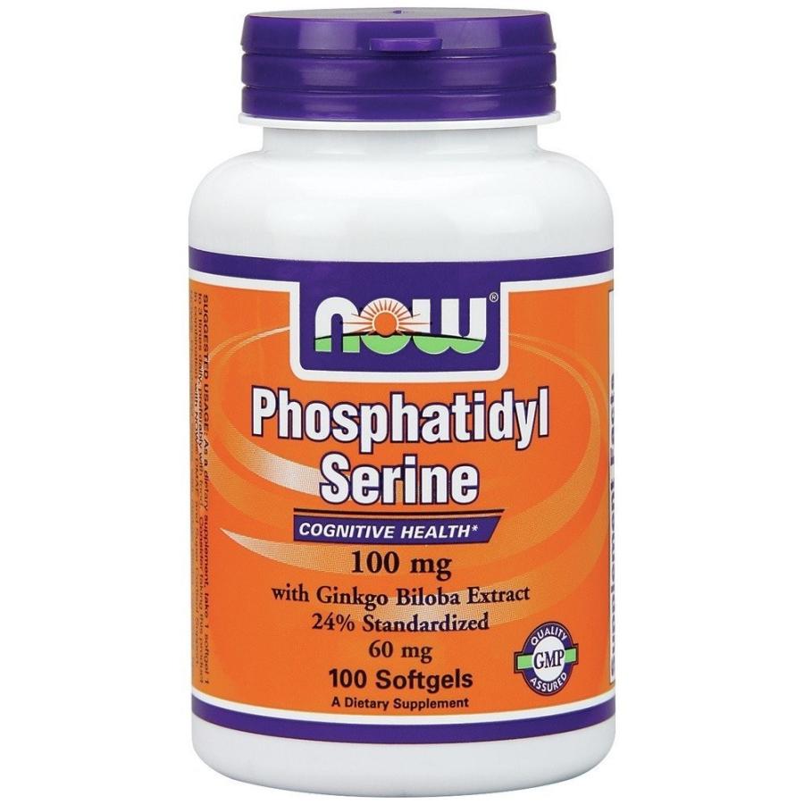 ナウフーズ ホスファチジルセリン(100mg)イチョウエキス入り　100錠