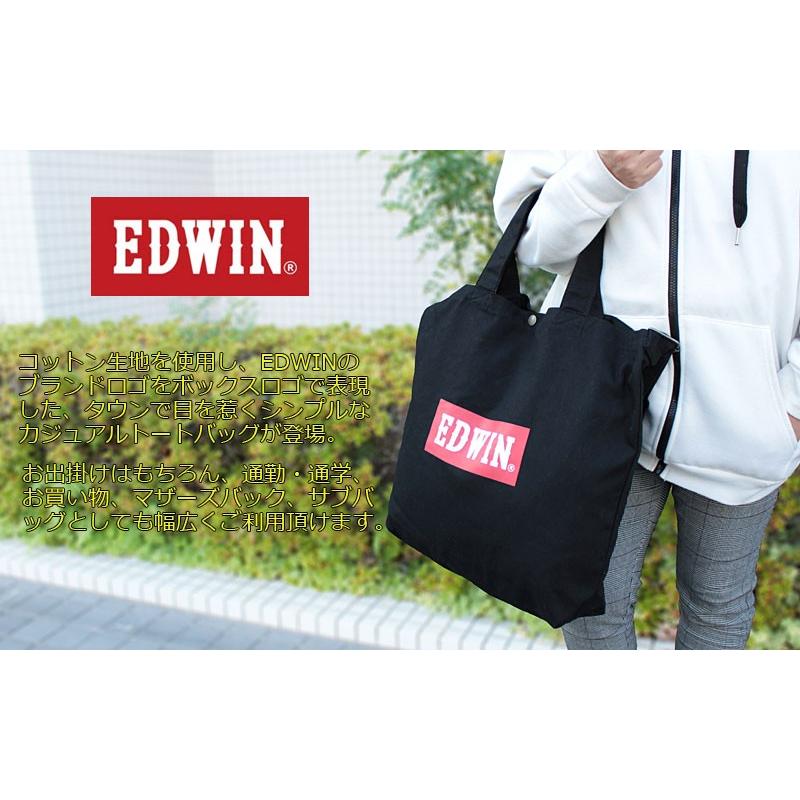 EDWIN（エドウィン） EDWIN 2WAY BOXロゴショルダートート トート