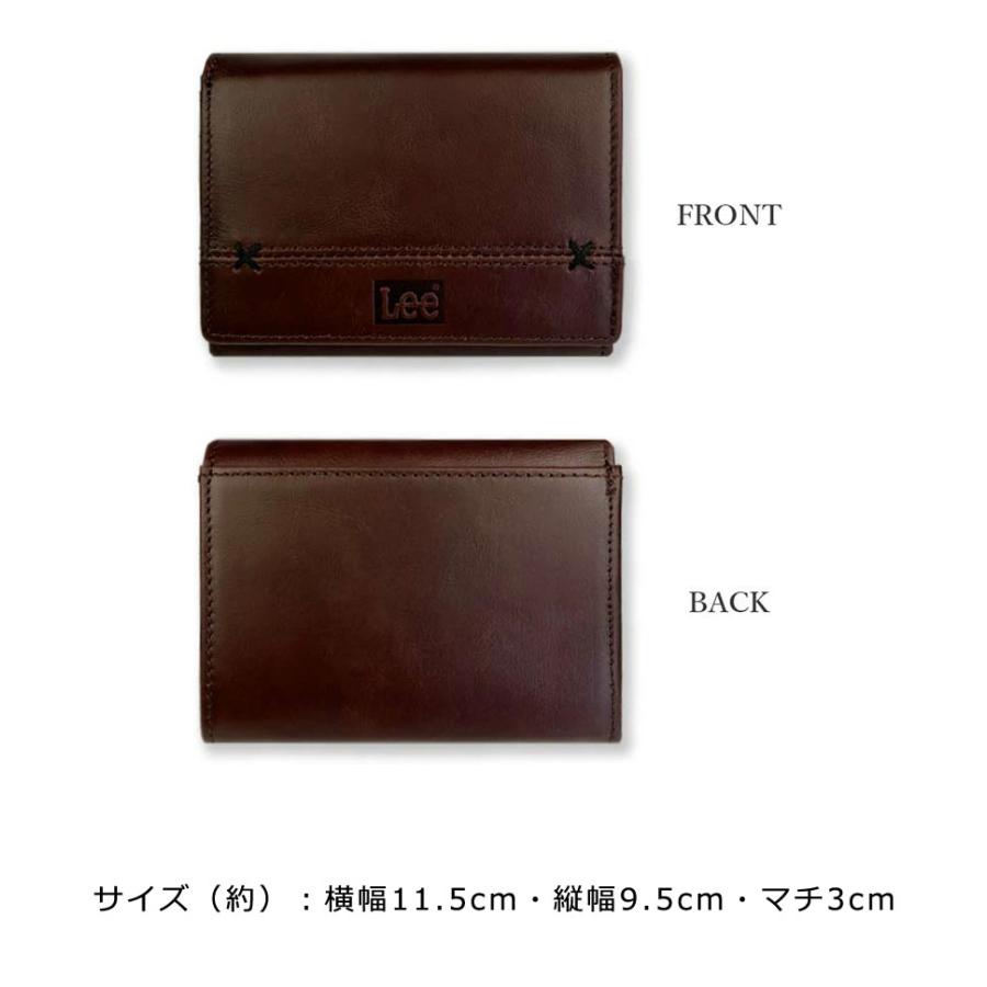 閉店セール】リー Lee クロスステッチデザイン L字ファスナー二つ折り