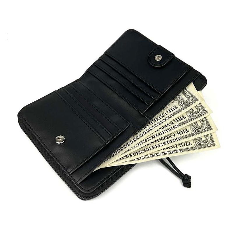 リー Lee 軽量ナイロン 刺繍ロゴ 二つ折り財布 コンパクトウォレット メッシュポケット付き 合成皮革 0520699メール便配送商品 正規取扱店 |  | 07