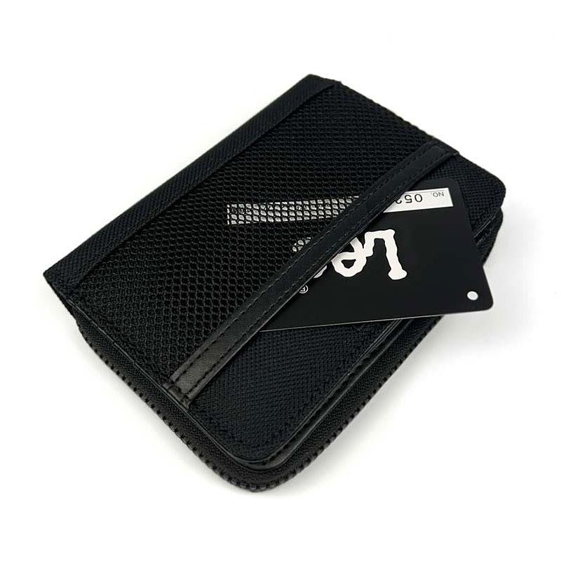 リー Lee 軽量ナイロン 刺繍ロゴ 二つ折り財布 コンパクトウォレット メッシュポケット付き 合成皮革 0520699メール便配送商品 正規取扱店 |  | 10