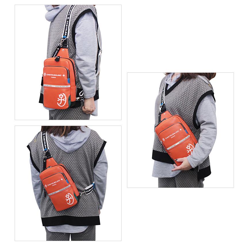 カステルバジャック CASTELBAJAC ボディバッグ ワンショルダーバッグ Charles シャアル 052911 斜め掛け 肩掛け B5 ポリウレタン合皮 家紋 | CASTELBAJAC | 04