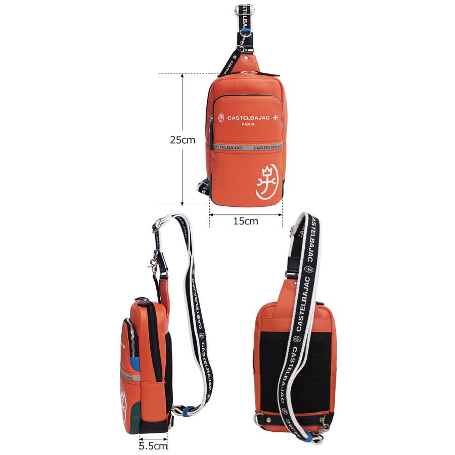 カステルバジャック CASTELBAJAC ボディバッグ ワンショルダーバッグ Charles シャアル 052911 斜め掛け 肩掛け B5 ポリウレタン合皮 家紋 | CASTELBAJAC | 05