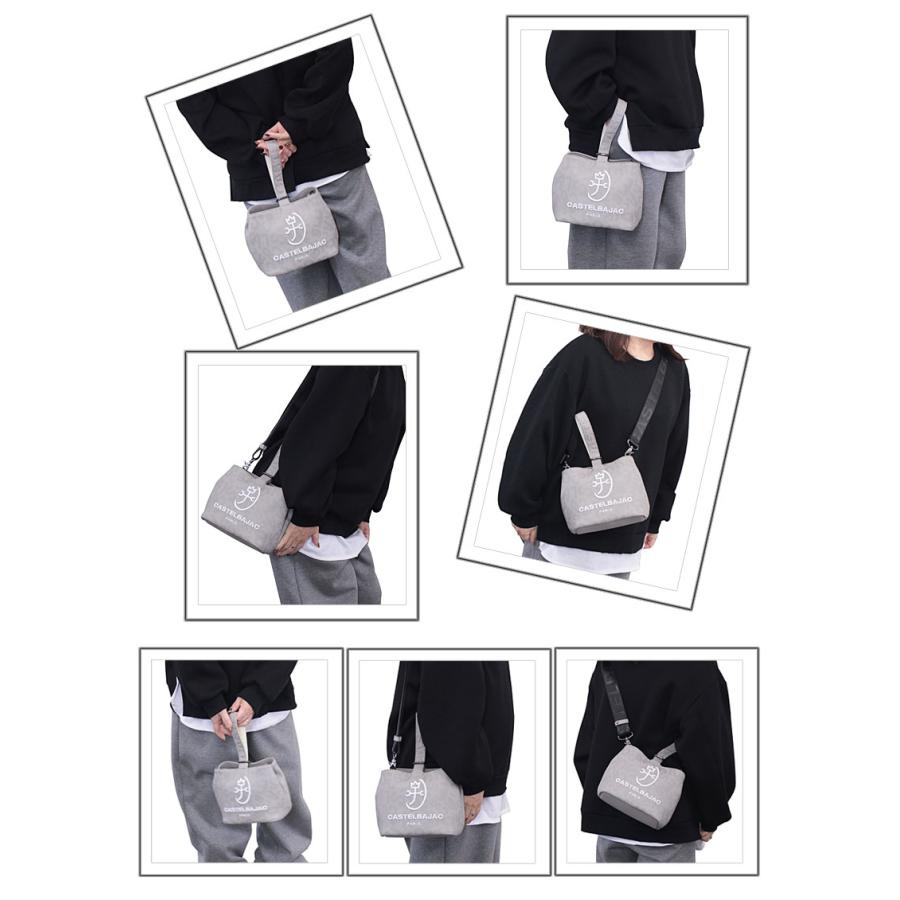 カステルバジャック CASTELBAJAC 2WAY 巾着ポーチ クレール 062201 斜め掛け 肩掛け 手提げ ミニバッグ 合皮 PU カラバリ トーントーン 家紋 | CASTELBAJAC | 07