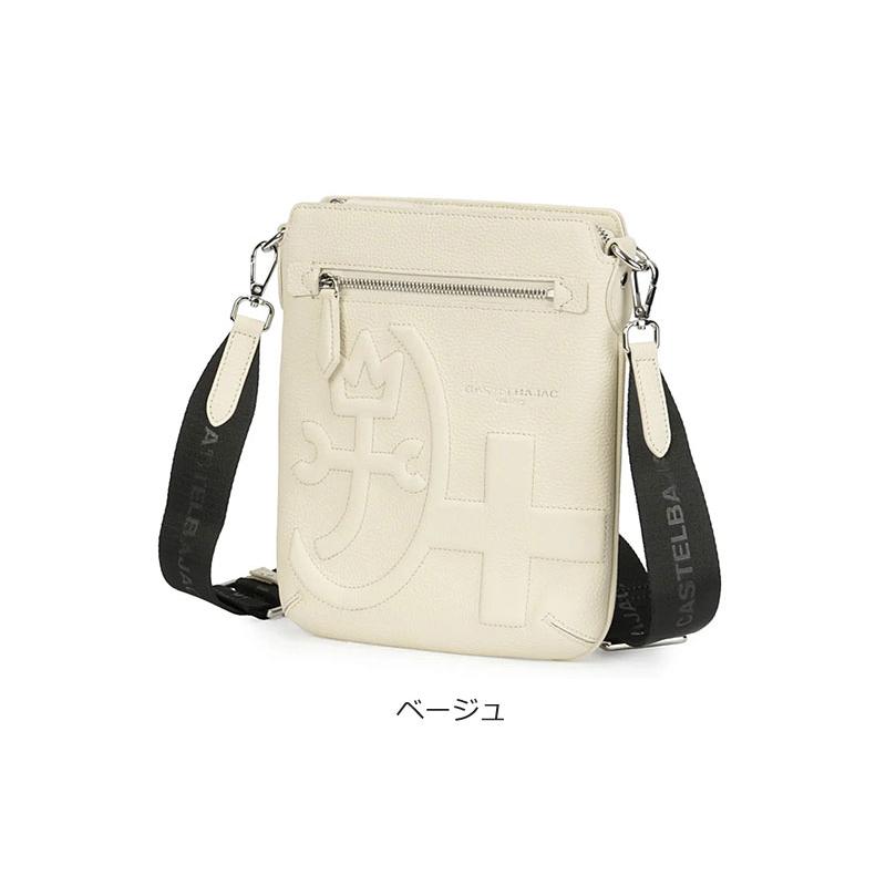 カステルバジャック CASTELBAJAC 縦型 ショルダーバッグ シレーヌ sirene 071111 バジャック 薄型 薄マチ ソフトレザー 斜め掛け 肩掛け 家紋 | CASTELBAJAC | 09