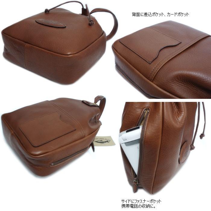 巾着バッグ 本革 メンズ レディース シルバーレイククラブ SILVER LAKE CLUB 巾着型ミニバッグ 23×19cm 130932 130935 正規取扱店 | SILVER LAKE | 03
