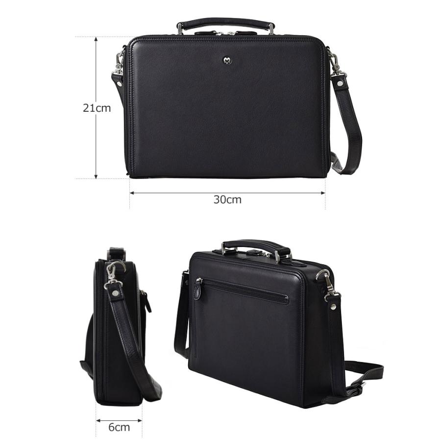 mila schon（ミラショーン） レザー ビジネスバッグ A4ジャスト 日本製