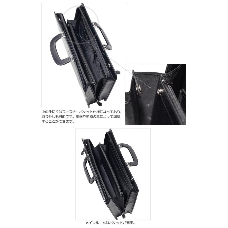 ミラショーン mila schon レザー  2wayビジネスバッグ A4対応 三方開き 日本製  クレスタ 193523 正規取扱店 | mila schon | 07