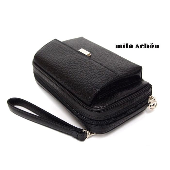 在庫処分/ミラショーン mila schon セカンドバッグ メンズ 本革  ネロ 197214返品交換不可 正規取扱店 | mila schon