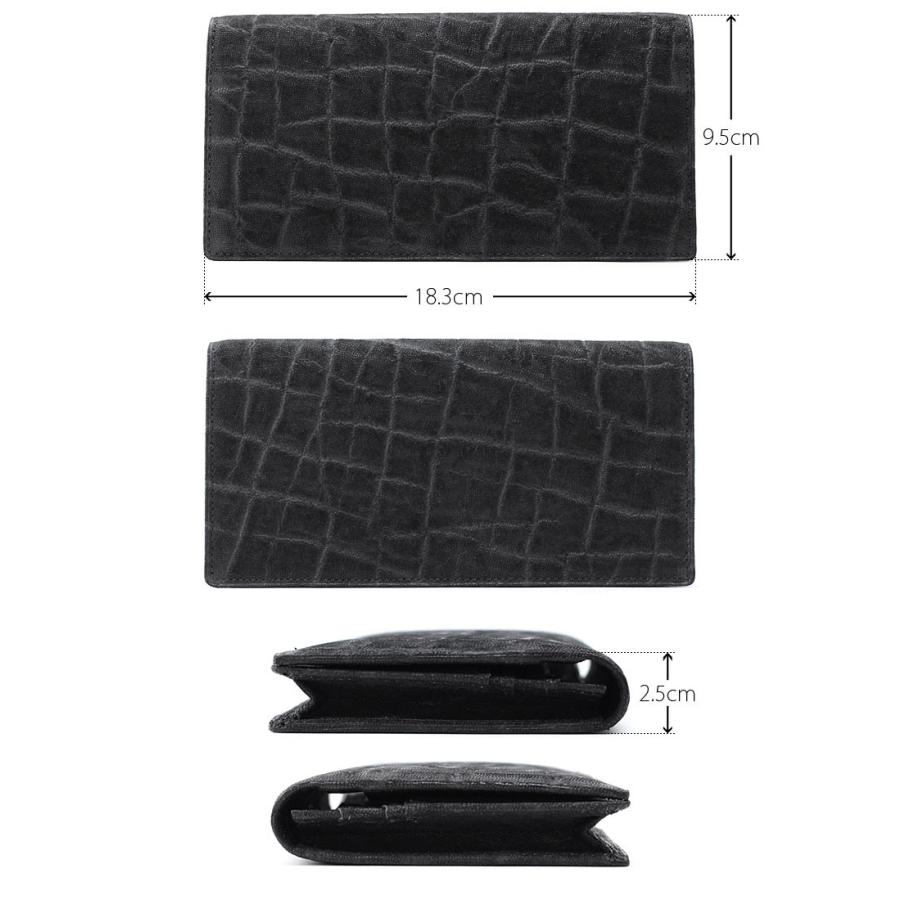メーカー在庫確認 青木鞄  Luggage AOKI 1894 長財布 小銭入れなし メンズ アフリカンエレファント 2497 正規取扱店 | Luggage AOKI 1894 | 02
