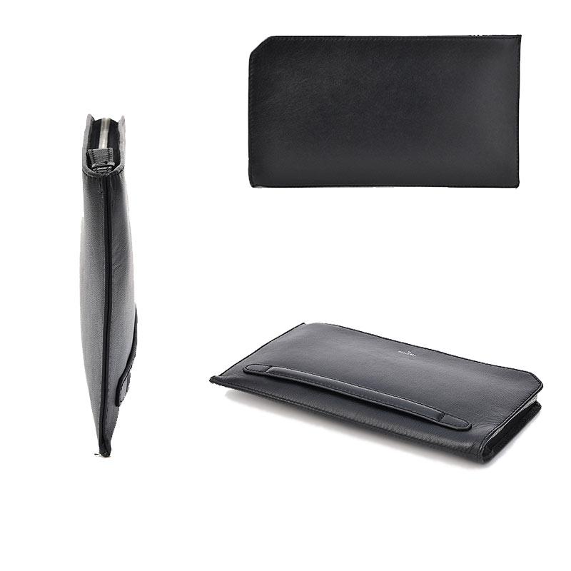 青木鞄 薄型 セカンド バッグ ラ ガレリア la GALLERIA テット Tetto 2741 ブラック メンズ 山羊革 ゴートレザー 冠婚葬祭 慶弔 フォーマル 正規取扱店 | la GALLERIA | 03