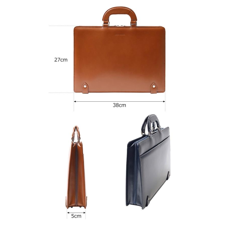 mila schon（ミラショーン） レザービジネスバッグ A4ジャスト 日本製