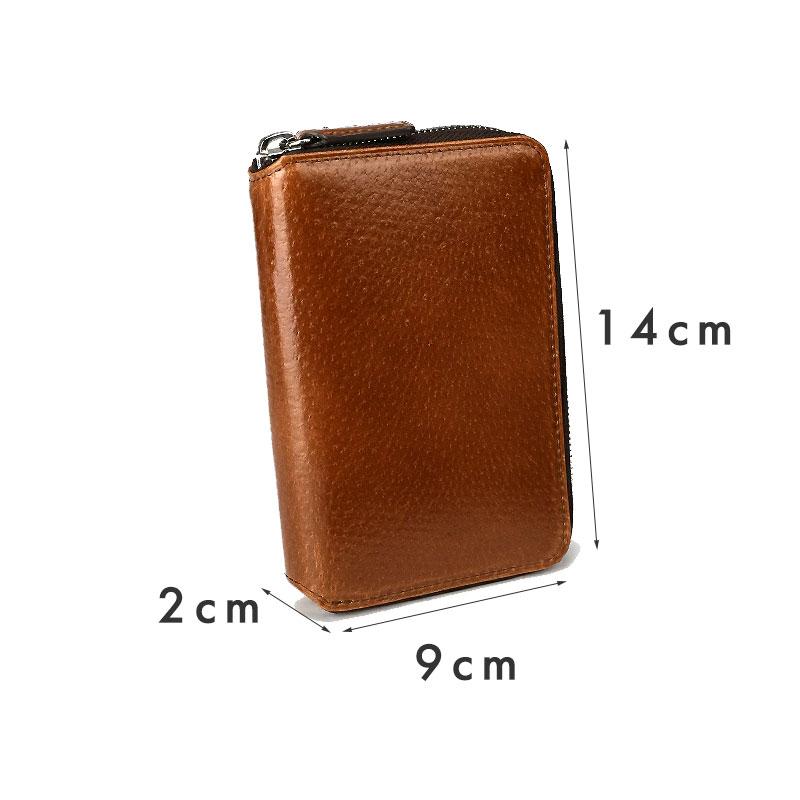 青木鞄 コンプレックスガーデンズ COMPLEX GARDENS 二つ折り財布 札入れ ラウンドファスナー  ヒャクジョウ 百丈 豚革  3078  メンズ 本革　レザー 正規取扱店 | COMPLEX GARDENS | 02