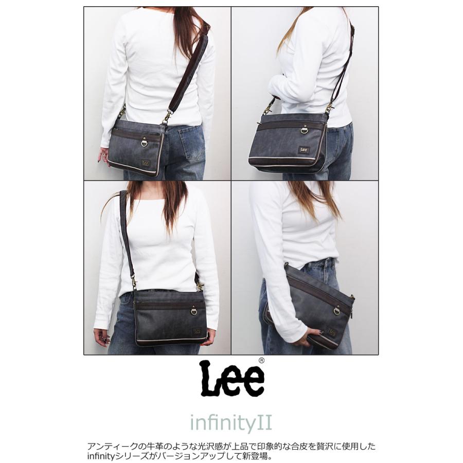 リー Lee 2WAY マチ拡張 クラッチバッグ サコッシュ インフィニティII  infinity II  320-3153  肩掛け 斜め掛け ミニポーチミニショルダー | Lee | 05