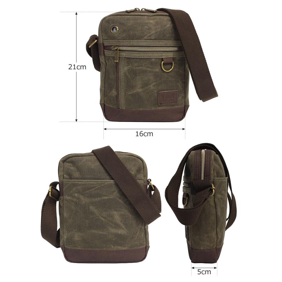 リー Lee 縦型 ショルダーバッグ クラッシュ crash 320-4030 斜め掛け ミニショルダー 肩掛け  パラフィン ビンテージ感 かっこいい カジュアル 正規取扱店 | Lee | 04