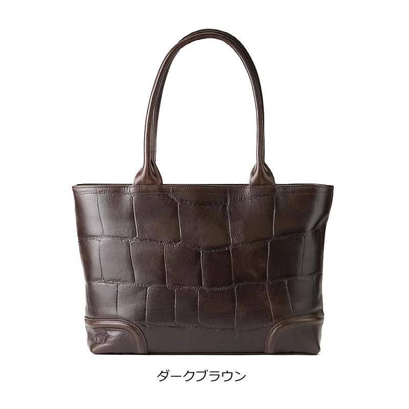 ファイブウッズ FIVE WOODS トートバッグ ビジネストート SAUR サウロ 39441 手提げバッグ 肩掛け 牛革 日本製 撥水 クロコ型押し エイジング 正規取扱店 | FIVE WOODS | 12