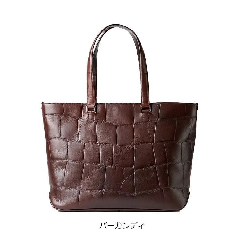 【閉店セール】ファイブウッズ  トートバッグ ウイークエンドトート SAUR サウロ 39444 ビジネストート 手提げ  牛革 日本製 撥水 クロコ型押し  返品交換不可 | FIVE WOODS | 08