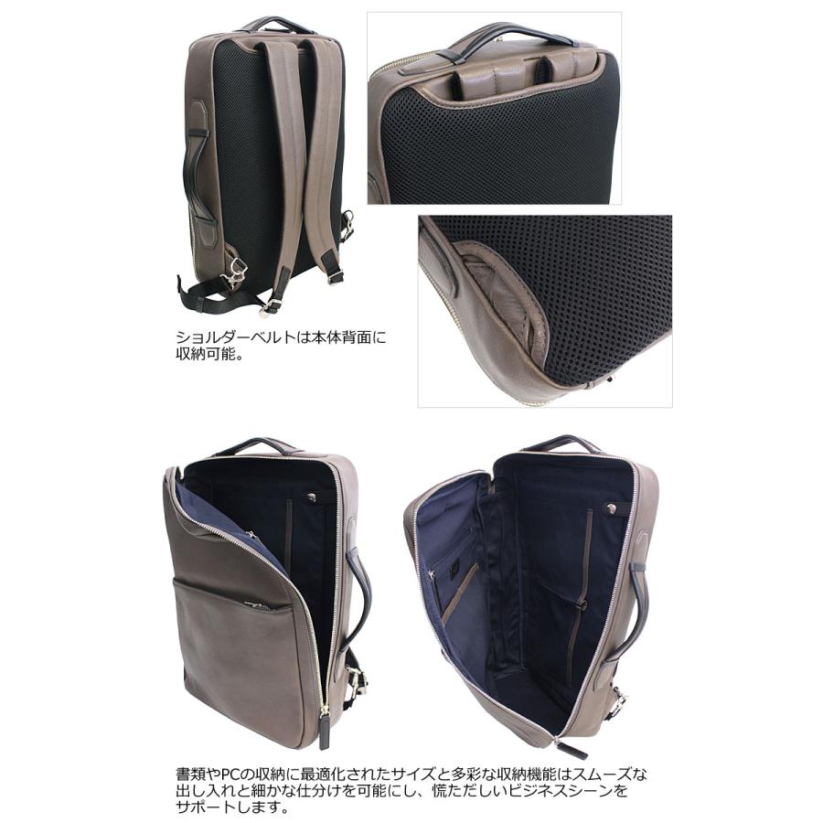 ファイブウッズ FIVE WOODS ビジネスリュック ビジネスバックパック ビジネスバッグ GRAIN 2.0 グレイン2.0 39601 リュックサック 2way A4 牛革 | FIVE WOODS | 06