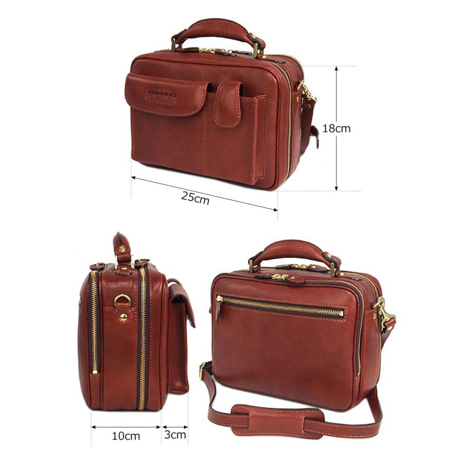 LUGARD（ラガード） 青木鞄 横型2WAYショルダーバッグ メンズ 本革