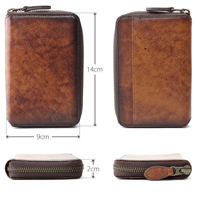 LUGARD（ラガード） 青木鞄 ラウンドファスナー二つ折り財布/2つ折財布