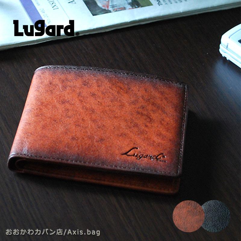 青木鞄 ラガード Lugard 二つ折り財布 2つ折財布 サイフ メンズ レザー 本革  G3 5208 正規取扱店 | LUGARD