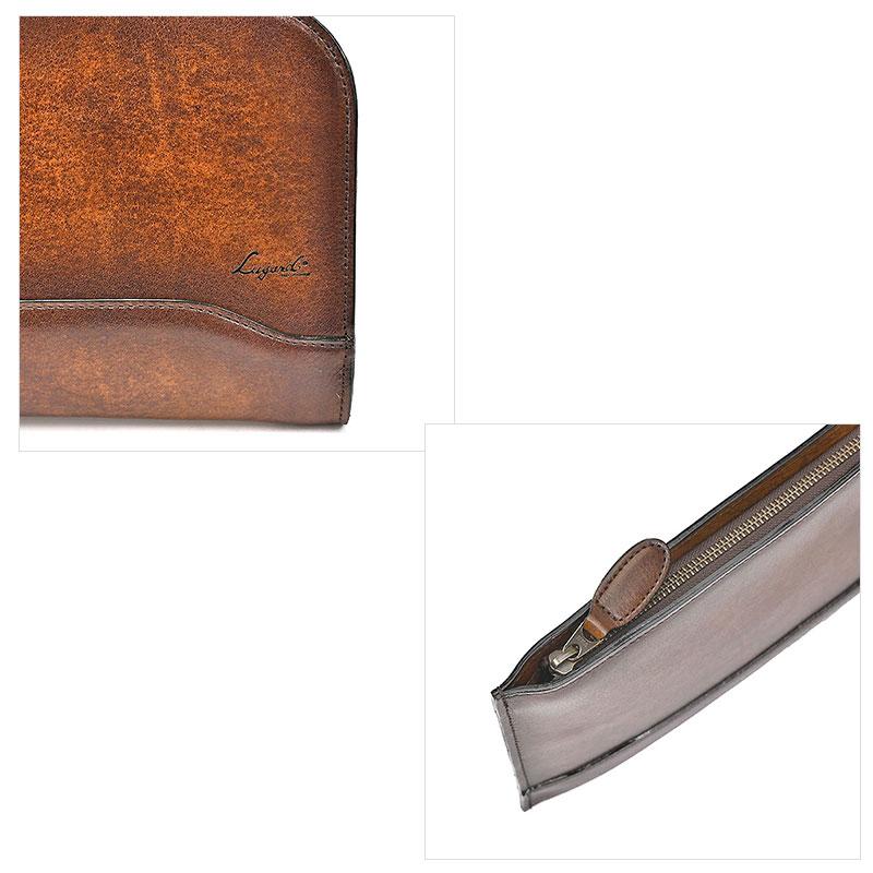 青木鞄 ラガード Lugard クラッチバッグ セカンドバッグ 薄マチ G3 5236 日本製 Made in Japan 牛革 ヌメ革 レザー 鞄 クラッチバッグ プレゼント ギフト 父の日 | LUGARD | 03