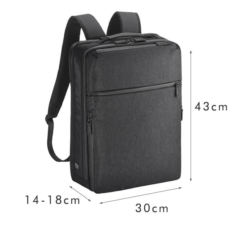 エースジーン ace.GENE ビジネスリュック 15.6インチ対応 B4 ガジェタブルヘザー2  68294 エキスパンダブル   通勤 出張 杢調 カジュアル シン |  | 03