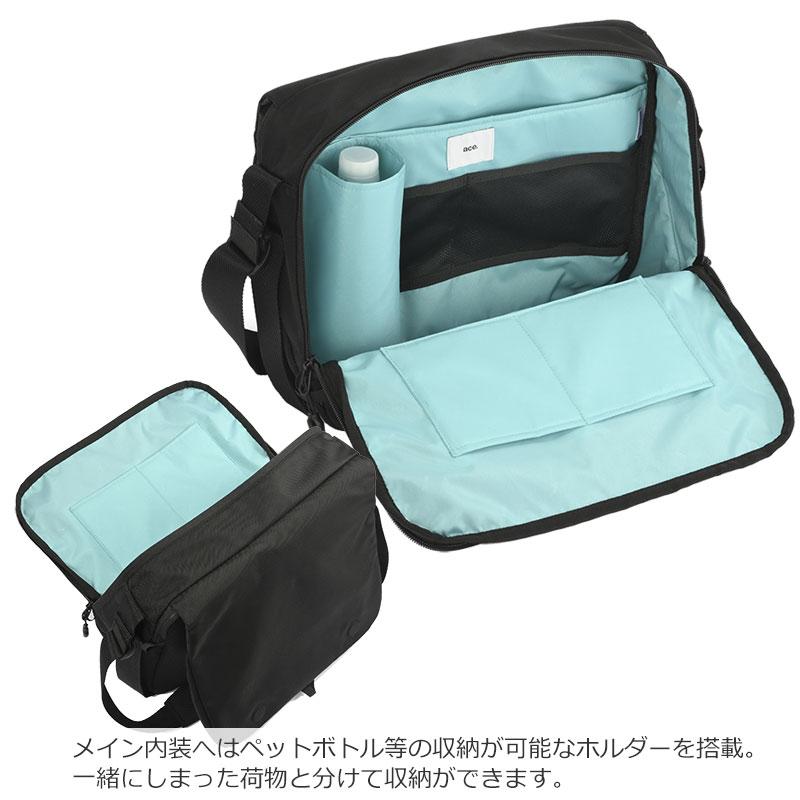 エースジーン ace.GENE ラグレンティスクロス ショルダーバッグ  撥水 68797 A4　13.3インチPC収納可能  人気 メンズ  シンプル | ace. GENE LABEL | 06
