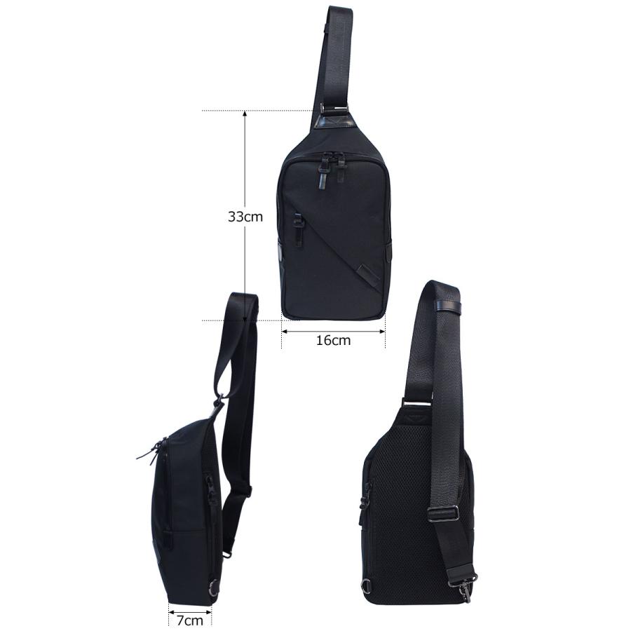 COMME CA MEN コムサメン ボディバッグ OBLIQUE オブリック 7133  ワンショルダー  斜め掛け 肩掛け スクエアタイプ コンパクト 丈夫 撥水 軽量 | COMME CA MEN | 04