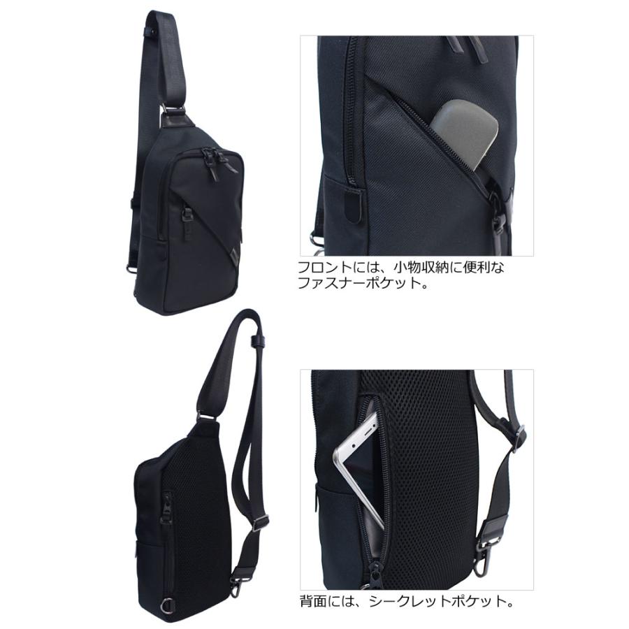 COMME CA MEN コムサメン ボディバッグ OBLIQUE オブリック 7133  ワンショルダー  斜め掛け 肩掛け スクエアタイプ コンパクト 丈夫 撥水 軽量 | COMME CA MEN | 06