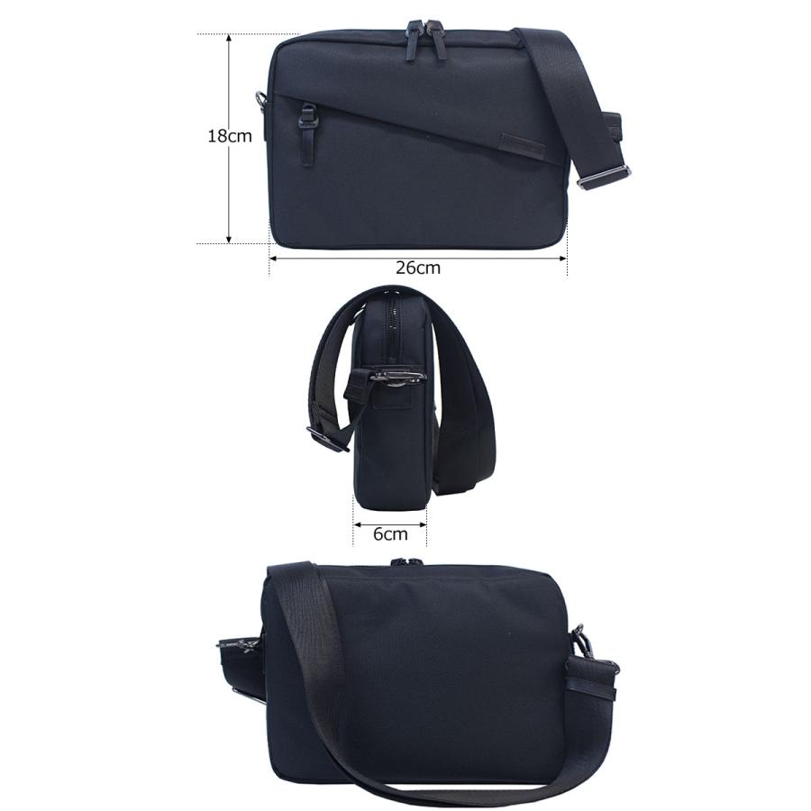 COMME CA MEN コムサメン 横型 ショルダーバッグ OBLIQUE オブリック 7134  斜め掛け 肩掛け A５ セカンドバッグ ポーチ スクエアタイプ コンパクト | COMME CA MEN | 04