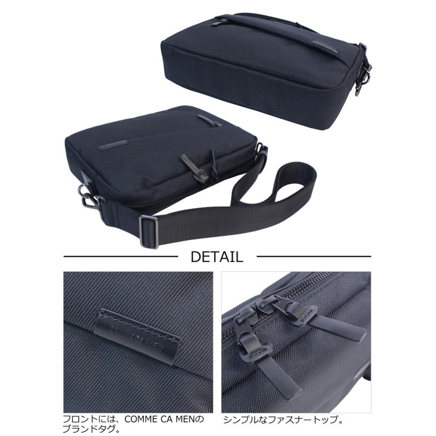 COMME CA MEN コムサメン 横型 ショルダーバッグ OBLIQUE オブリック 7134  斜め掛け 肩掛け A５ セカンドバッグ ポーチ スクエアタイプ コンパクト | COMME CA MEN | 05