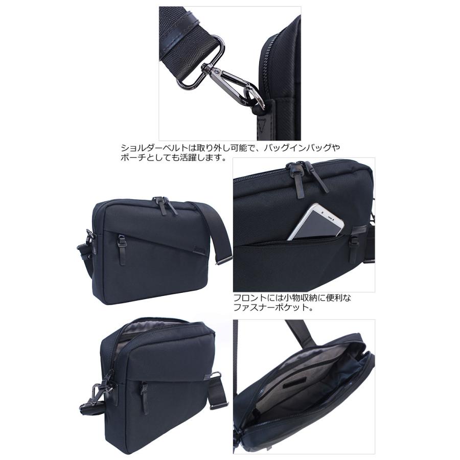 COMME CA MEN コムサメン 横型 ショルダーバッグ OBLIQUE オブリック 7134  斜め掛け 肩掛け A５ セカンドバッグ ポーチ スクエアタイプ コンパクト | COMME CA MEN | 06