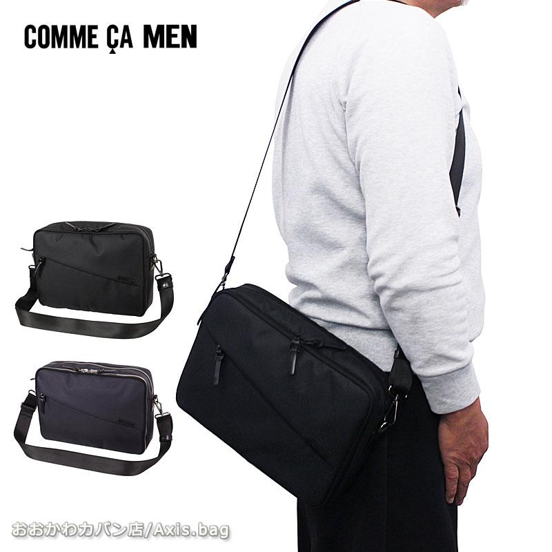 COMME CA MEN コムサメン 横型 ショルダーバッグ OBLIQUE オブリック 7136  斜め掛け 肩掛け B５ セカンドバッグ ポーチ スクエアタイプ | COMME CA MEN